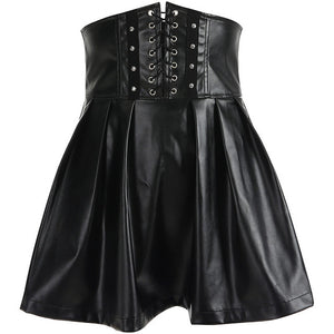 Black Mini Pleated Skirts